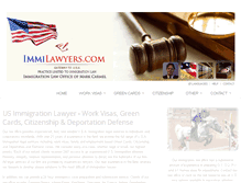 Tablet Screenshot of immilawyers.com